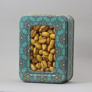 احمد اقایی زعفرانی جعبه فلزی 350 گرم