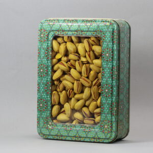 اکبری زعفرانی جعبه فلزی 650 گرم