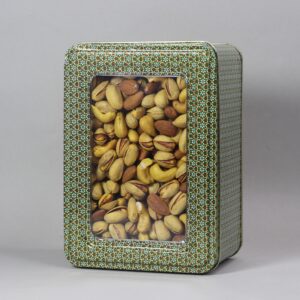 آجیل اعیونی جعبه فلزی