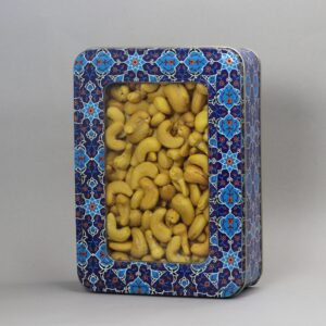 بادام 240 زعفرانی جعبه فلزی